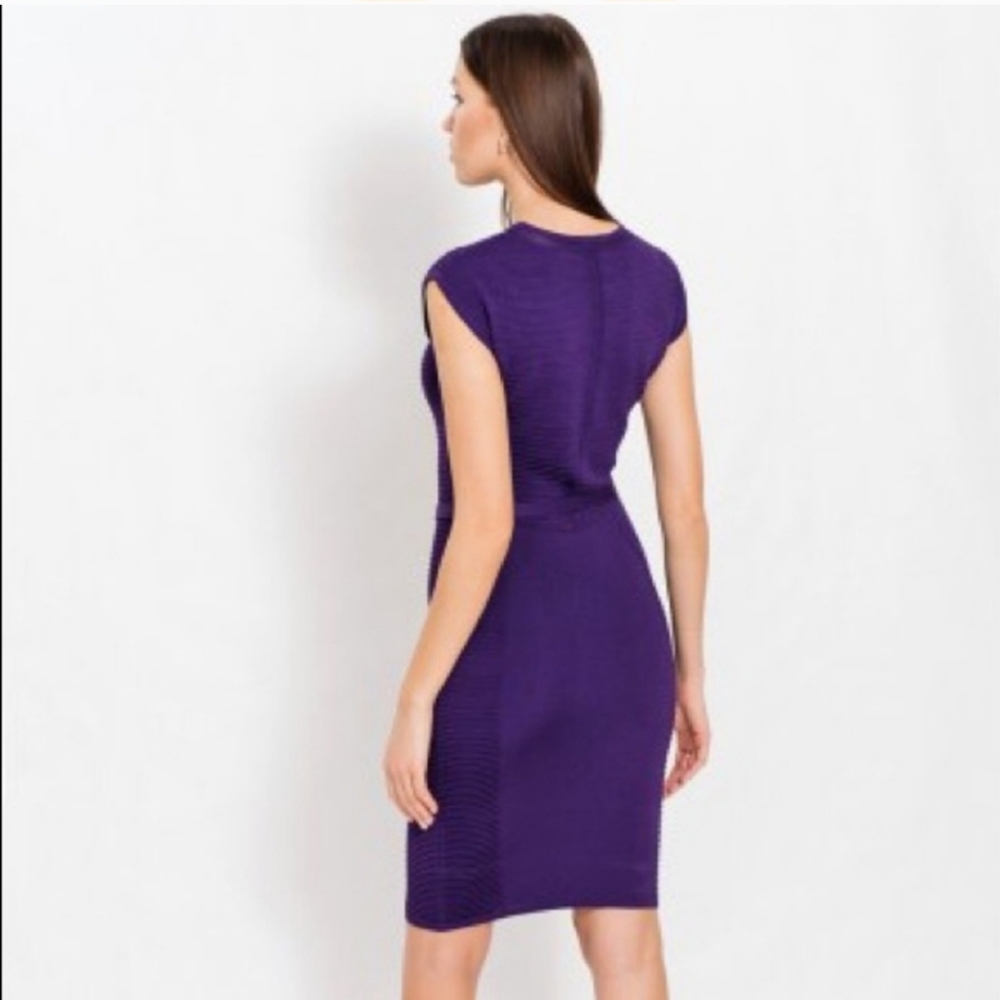 Versace Collection Abito Maglia Dress in Viola, Size 42 (US 6) - Picture 4 of 10